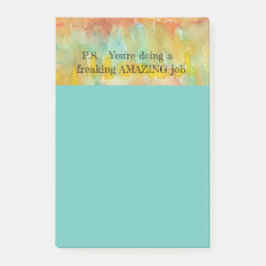 Ongelofelijke taak van 4 x 6 inch post-it® notes