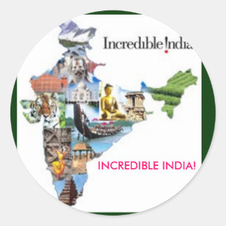 ongelooflijk India, ONGELOOFLIJK INDIA! Ronde Sticker