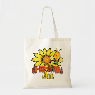 Ongelooflijk mam zonnebloemen en bijen tote bag