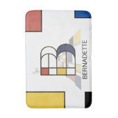 Ongelooflijk neoplasticisme Art Monogram. Brief B Badmat (Voorkant Verticaal)