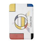 Ongelooflijk neoplasticisme Art Monogram. Brief O Badmat (Voorkant Verticaal)