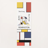 Ongelooflijk neoplasticisme Art Monogram. Brief R Yogamat (Voorkant)