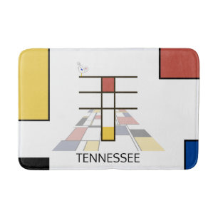 Ongelooflijk neoplasticisme Art Monogram. Brief T Badmat