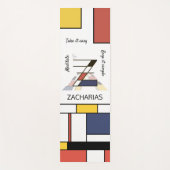 Ongelooflijk neoplasticisme Art Monogram. Letter Z Yogamat (Voorkant)