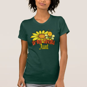 Ongelooflijk tante Sunflower en bijen T-shirt