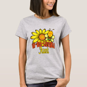 Ongelooflijk tante Sunflower en bijen T-shirt