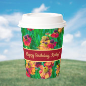 Ongelooflijk vrolijk rood en geel helenium papieren bekers