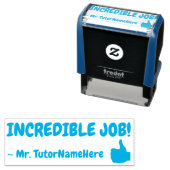 "ONGELOOFLIJK WERK!" Tutor Feedback Rubber Stempel (In situ)