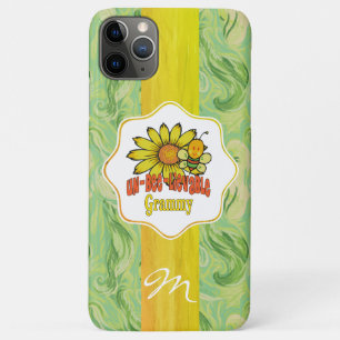 Ongelooflijke Grammy-zonnebloemen en -bijen iPhone 11 Pro Max Hoesje