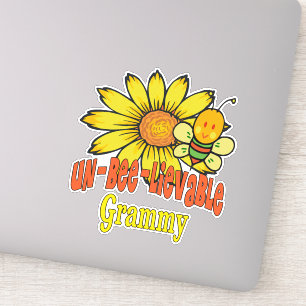 Ongelooflijke Grammy-zonnebloemen en -bijen Sticker