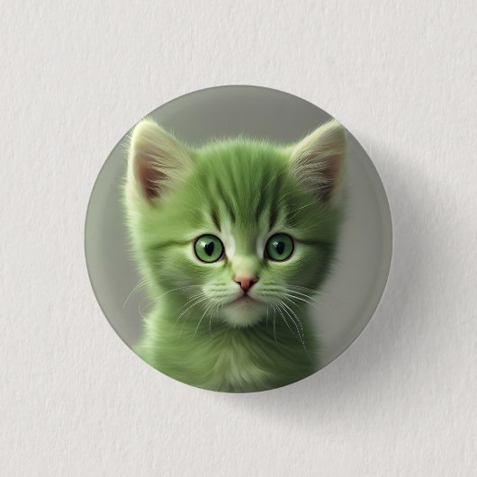 Ongelooflijke kitten ronde button 3,2 cm (Voorkant)