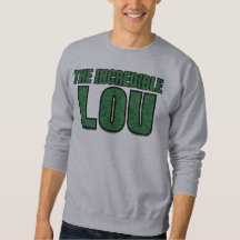 Ongelooflijke Lou - Groene Baksteenpatroon Typogra