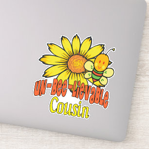 Ongelooflijke neusbloemen en bijen sticker