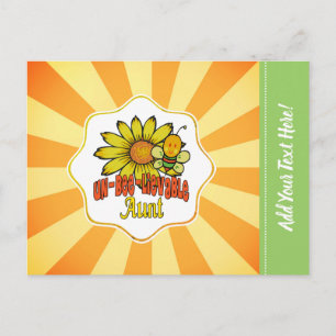 Ongelooflijke Tante Zonnebloemen en Bijen Briefkaart