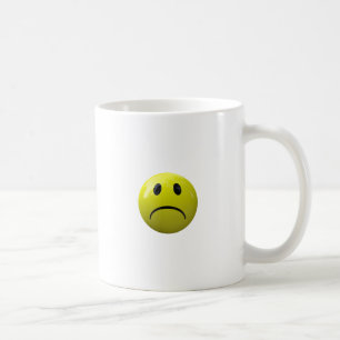 ongelukkig gezicht emoji koffiemok
