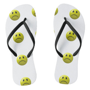 Ongelukkig gezicht Emoji Sandalen Schoenen teensli Teenslippers