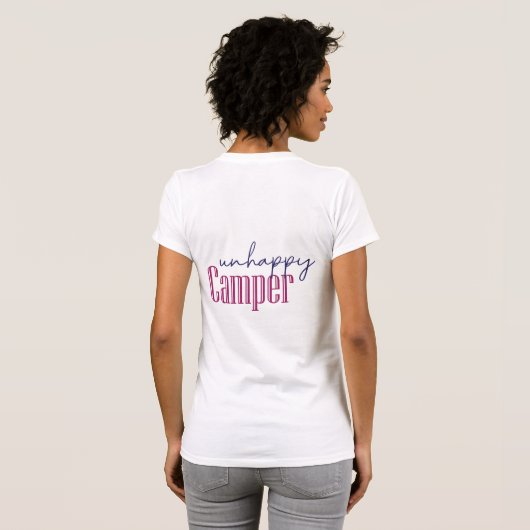 Ongelukkige Camper T-shirt (Achterkant volledig)