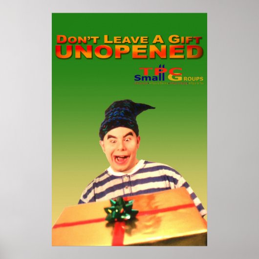 Ongeopende cadeau poster (Voorkant)
