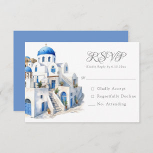 Ongerepte Blauw en Wit Santorini RSVP
