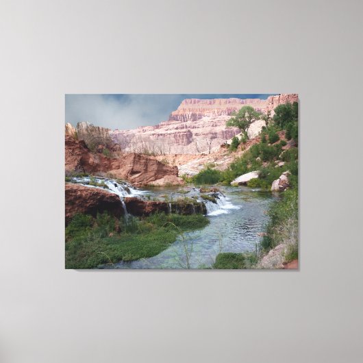 Ongerepte kunstafdrukken voor waterval op Canvas (Voorkant)