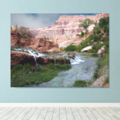 Ongerepte kunstafdrukken voor waterval op Canvas (Insitu (Houten vloer))