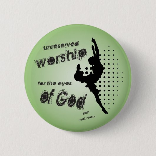 Ongereserveerde Worship-knop/badge Ronde Button 5,7 Cm (Voorkant)