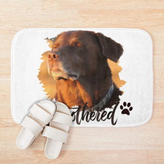 Ongeruste Gouden Uur Hond – Premium Minimalistisch Badmat