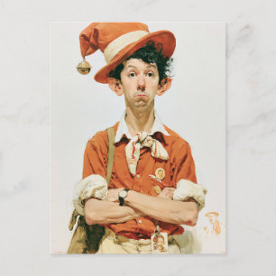 Ongeruste Kerstelf Mugshot Briefkaart