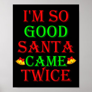 Ongeschikte Kerst T-Shirts Uni Volwassene Zwart Sm Poster