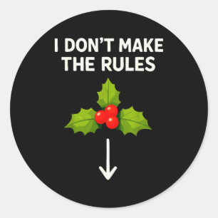 Ongeschikte Kersttruien Heren, Grappige Volwassene Ronde Sticker