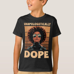 Ongeschokt Afro Vrouw Vintage 70s T-shirt