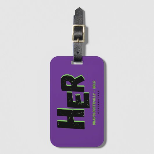 Ongeschonden HER Bagage Label (Voorkant (verticaal))