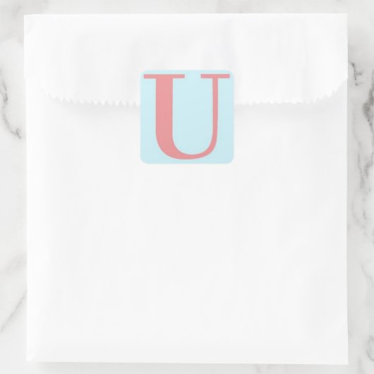 Ongeschreven Logo-Sticker Vierkante Sticker (Tas)