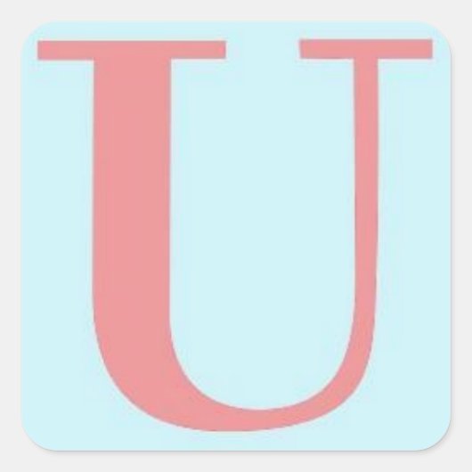 Ongeschreven Logo-Sticker Vierkante Sticker (Voorkant)