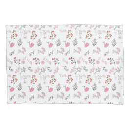 Ongesorteerde Delicate Bloemen in Patroonprint Kussensloop