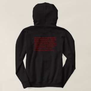Ongestoorde Schurk Era Woord Blok Gym Streetwear Hoodie