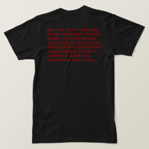 Ongestoorde Schurk Era Woord Blok Gym Streetwear  T-shirt