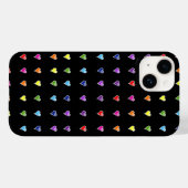 Ongetemde regenboogharten Case-Mate iPhone case (Achterkant (horizontaal))