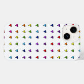Ongetemde regenboogharten Case-Mate iPhone case (Achterkant (horizontaal))