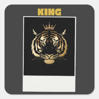 Ongetemde Tijger Sticker – Stout Wilde Streetwear