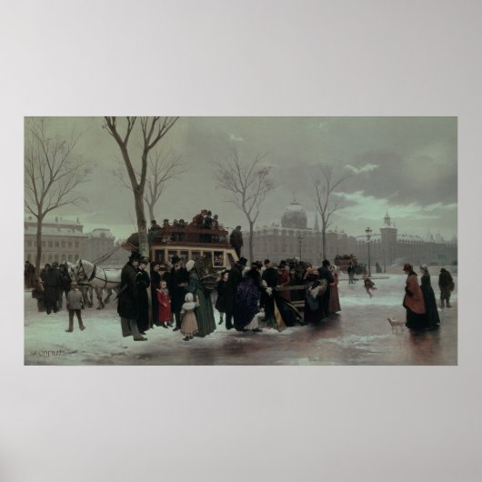 ongeval met Paris Bus Poster (Voorkant)