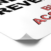 Ongevallen gebeuren Funny Poster (Hoek)