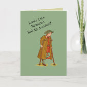 ONGEVALLEN HUMOR/"ZIET ERUIT DAT IEMAND EEN ONGEVA KAART (Voorkant)