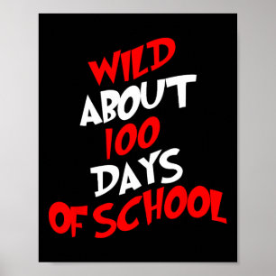 Ongeveer 100 dagen school 100e dag leraar student poster