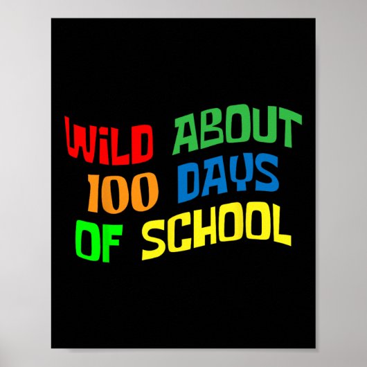 Ongeveer 100 dagen school 100e dag leraar student poster (Voorkant)