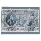 ongeveer 1912 Tsaristisch Rusland 500 roebelbiljet Groot Cadeauzakje (Achterkant)