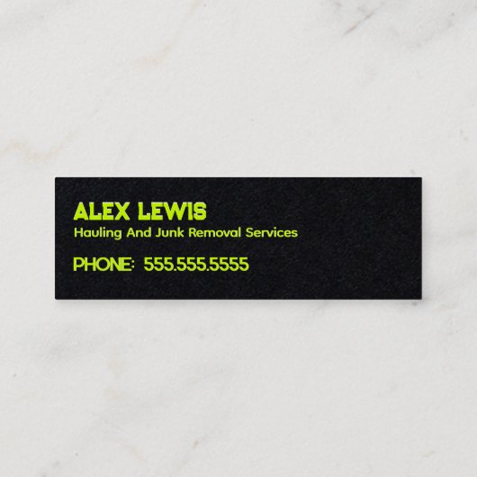 Ongewenste verwijdering mini visitekaartje (Achterkant)