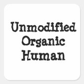 Ongewijzigd organisch vierkant sticker (Voorkant)