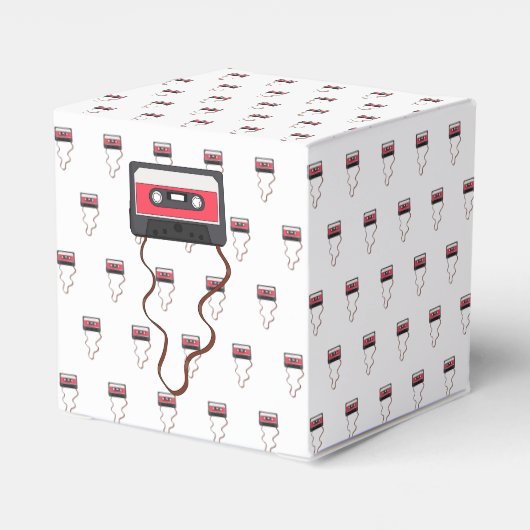 Ongewikkeld Cassettebandje Mixtapeband Retro  Bedankdoosjes (Achterkant)