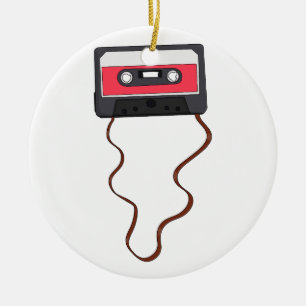 Ongewikkeld Cassettebandje Mixtapeband Retro Keramisch Ornament